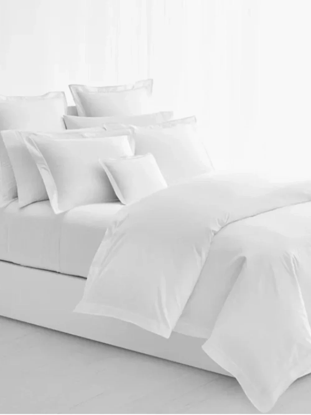 Ralph Lauren White Duvet Cover Spencer Border Full/Queen 100% Cotton $335